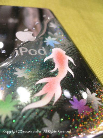 画像1: iPod classic裏面ハーフアート：金魚