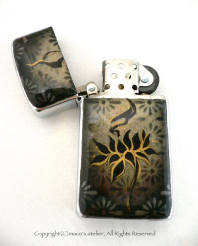 画像3: ZIPPO  片面アート　蓮