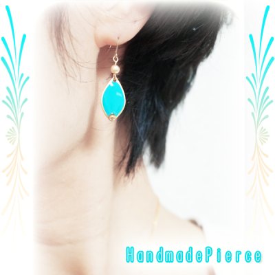 画像2: Turquoise　ピアス　チタンフック