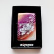 画像4: ZIPPO 牡丹 金箔 ジッポ ライター 箱付き　銀箔 (4)