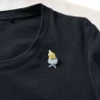 画像3:  オカメインコ 首かしげ ぷくぷく重ね ブローチ タックピン 小鳥 (3)