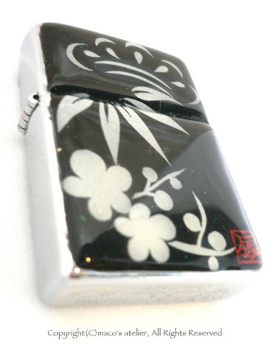 画像2: ZIPPO  片面アート　松竹梅